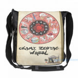 Funny Graphic Okami Zodiac Wheel USB Charge Backpack