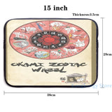 Funny Graphic Okami Zodiac Wheel USB Charge Backpack