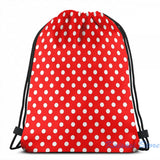 Polka Dot On Red USB Charge Backpack Men Women Travel Laptop Bag
