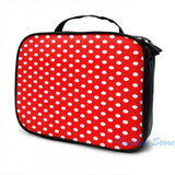 Polka Dot On Red USB Charge Backpack Men Women Travel Laptop Bag