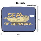 Funny Seal of Approval USB Charge Backpack Men Women Travel Laptop Bag