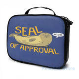 Funny Seal of Approval USB Charge Backpack Men Women Travel Laptop Bag