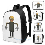 Funny Graphic The Test USB Charge Backpack Baldis Basics Plus