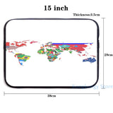 World Flags Map USB Charge Backpack Travel Laptop Bag