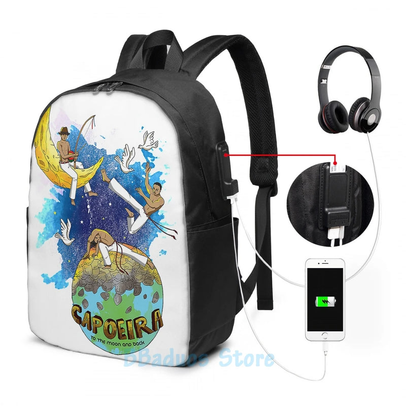 Capoeira to the Moon USB Backpack