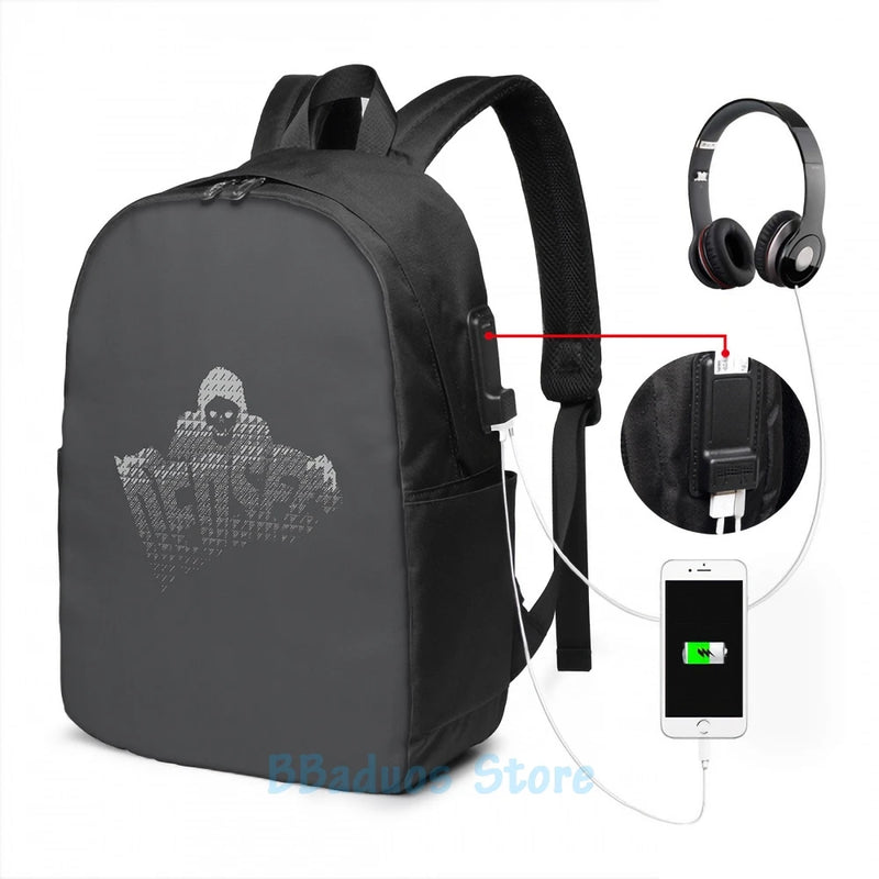 Dedsec USB Charge Backpack for School and Travel
