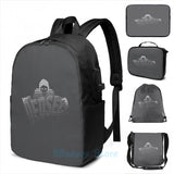 Dedsec USB Charge Backpack for School and Travel