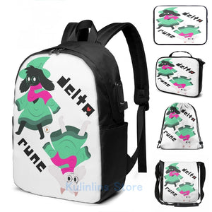 Deltarune Ralsei USB Charge Backpack
