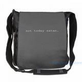 USB Charge Backpack Not Today Satan School Travel
