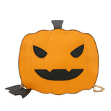 Funny Halloween Pumpkin Messenger Chain Bag Women Shoulder Bag
