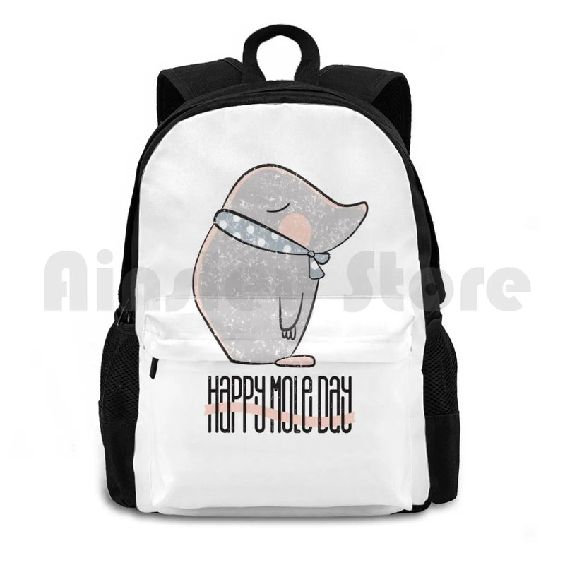 Funny Happy Mole Blind Animal Sports Bag