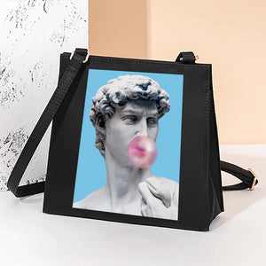 Funny Pattern Square Bags High Shoulder Bag Women Tote Bags