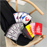 Funny Personality Poker Tower Dollar Printing Pu Messenger Bag Women Small Chain