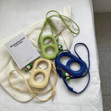 Funny Personality Paper Clip Mobile Phone Bag Female Hollow Out Small Bag