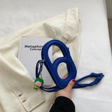 Funny Personality Paper Clip Mobile Phone Bag Female Hollow Out Small Bag