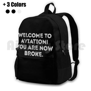Aviation Outdoor Hiking Backpack - Airplane Lover Gift