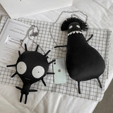 3D Germ Shape Crossbody Bag Skull Punk Monster Handbag Purse