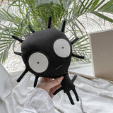 3D Germ Shape Crossbody Bag Skull Punk Monster Handbag Purse
