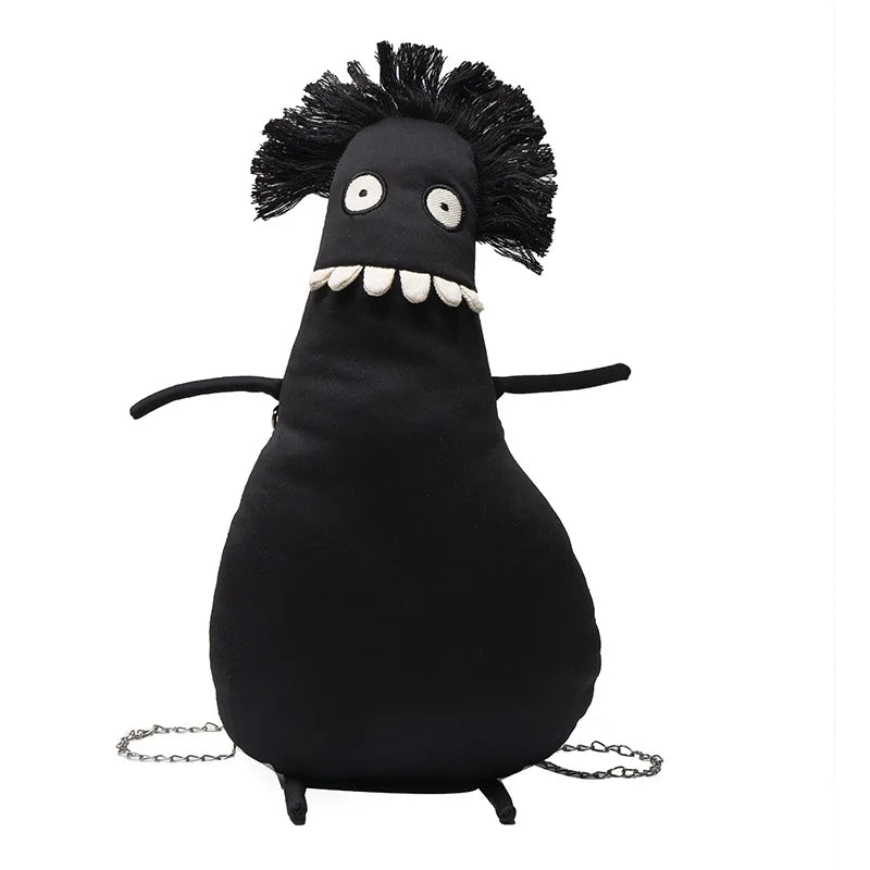 3D Germ Shape Crossbody Bag Skull Punk Monster Handbag Purse