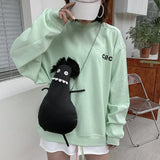3D Germ Shape Crossbody Bag Skull Punk Monster Handbag Purse