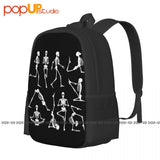 Funny Skeleton Yoga Backpack Large Capacity Print Gym Bag for Travel
