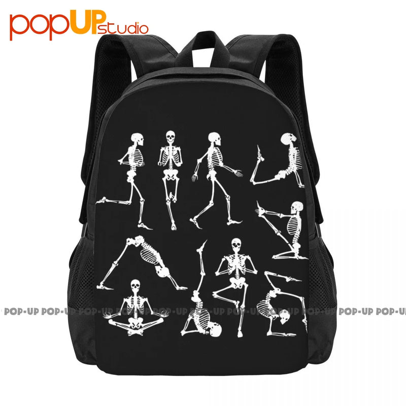 Funny Skeleton Yoga Backpack Large Capacity Print Gym Bag for Travel