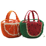 Watermelon Straw Handbags Crossbody Beach Bag