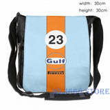 Gulf Oil Racing Graphic Print Shoulder Bag for Men Women