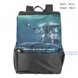 Funny Subnautica PRAWN Suit Graphic Print Shoulder Bag for Men and Women