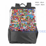Funny Graphic Print Shoulder Bag Men Women
