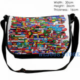 Funny Graphic Print Shoulder Bag Men Women