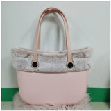 Fur Trim Women Bag Size Decoration for obag Classic