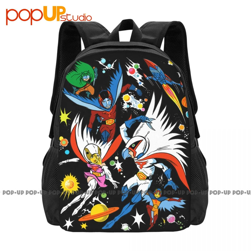 G-Force Anime Gatchaman Insight Crowds Backpack Large Capacity School Beach Bag