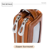 Fashion Key Holder Double Zipper Car Key Wallet