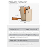 Leather Mini Women's Retro Phone Bag Pouches Vertical Crossbody