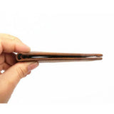 Crazy Horse Leather Men Short Wallet Bifold Horizontal Male Purse