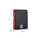 RFID Blocking Leather Money Clip Slim Wallet for Men