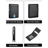 RFID Blocking Leather Money Clip Slim Wallet for Men