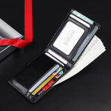 RFID Blocking Mini Leather Slim Male Purse