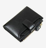 RFID Blocking Leather Ladies Wallet Multi-function Anti-theft Wallet