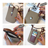 Cowhide Mobile Phone Bag Female Messenger Bag Leather Lightweight