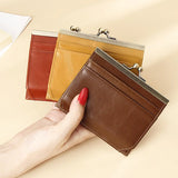 Vintage Oil Wax Leather Card Bag Multi-card Cover Credit Card Bag