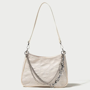 GIGIFOX Gothic Hot Goth Heart Chains Crossbody Shoulder Bags Purse Women
