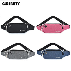 Waist Bag with Earphone Hole for Phone Key Travel