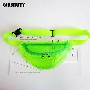 Fanny Pack Laser Transparent Waist Bag Hologram Bag Belt Bag