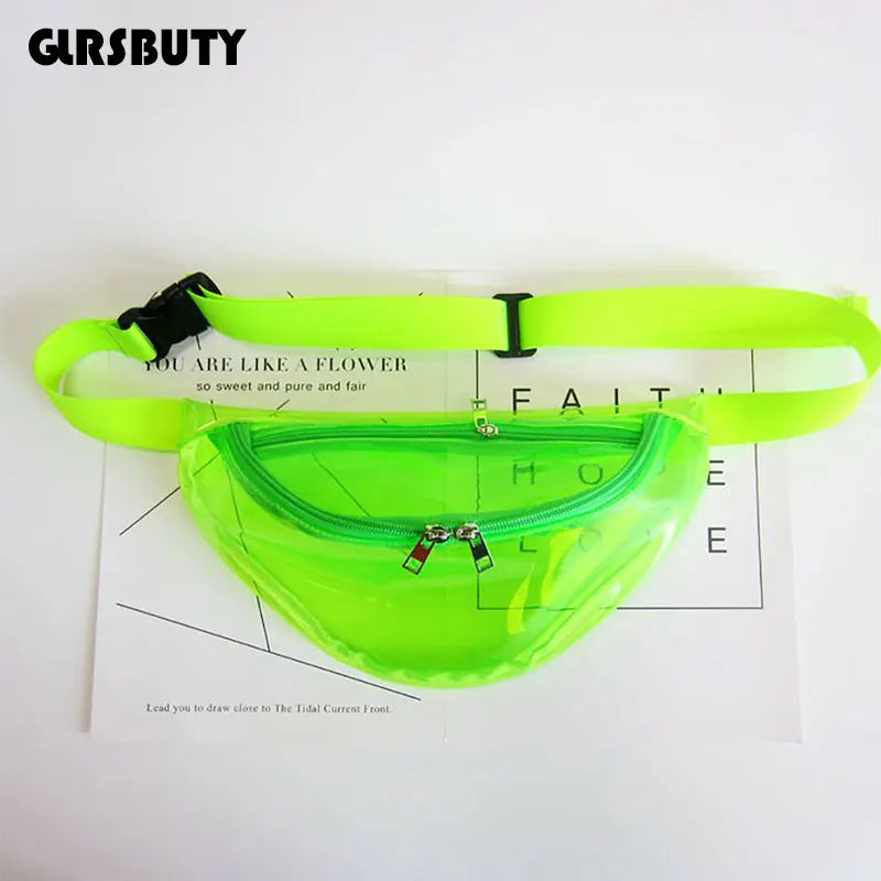 Fanny Pack Laser Transparent Waist Bag Hologram Bag Belt Bag