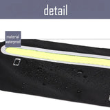 Slim Waist Bag Fanny Pack Men Women Money Belt Bum Bag with Earphone Hole