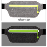 Slim Waist Bag Fanny Pack Men Women Money Belt Bum Bag with Earphone Hole