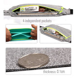 Slim Waist Bag Fanny Pack Men Women Money Belt Bum Bag with Earphone Hole