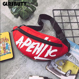 Women Waist Bag Letter Fanny Packs Hip-Hop Belt Bag Harajuku Shoulder Female